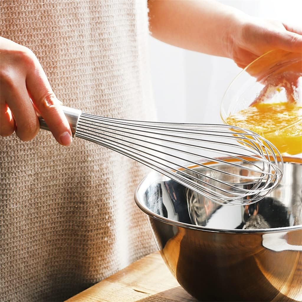 Stainless Steel Eggs Cream Kitchen Tools Whisk Stir Beater Household Bar Blender(12 inch)