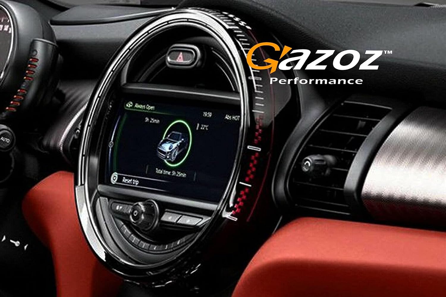 Interior Accessories - 8.8" Interior Center Multimedia Screen Frame Cover Compatible with Mini Cooper S F55 F56 F57 Gen3 2014-2020