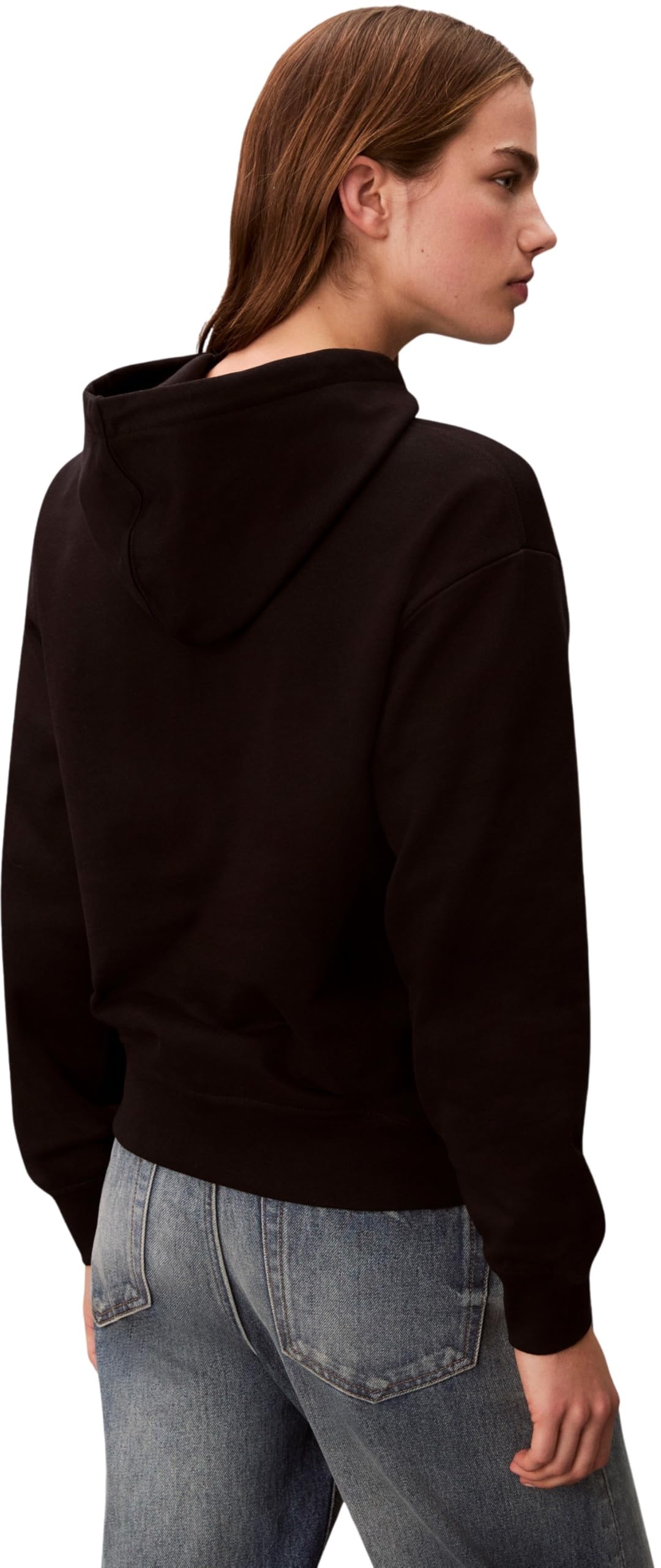 Calvin Klein LS Monologo French Terry Po Hood Lv047e221g Otras Camisas Mujer (Pack de 1)