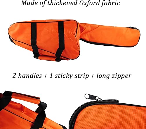 Miniatura 2 de Funda de transporte para motosierra portátil, protección impermeable, compatible con Stihl Husqvarna de 12 pulgadas, 14 pulgadas, 16 pulgadas, bolsa