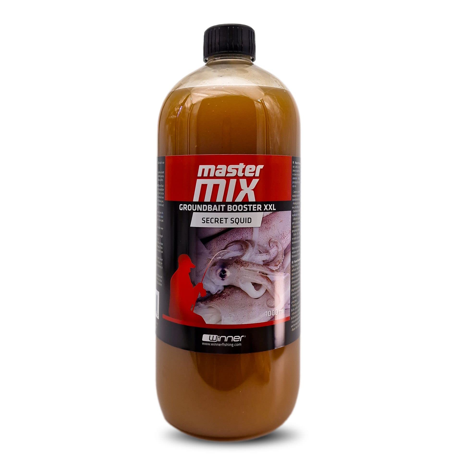 Tandem Baits Master Mix Groundbait Booster XXL Secret Squid Attractant Bait Fishing Bait for Big Fish Fishing Accessories for Professionals & Hobby Anglers 1000ML