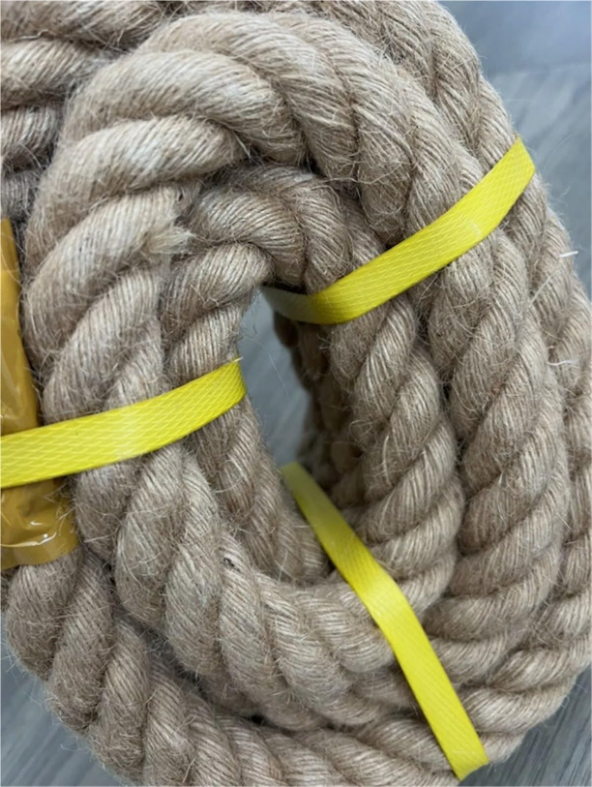 Corda Canapa Naturale Corda di iuta naturale spessa 40 mm x 1/2/3/4/5/10 metri for ponti, altalene, decorazioni nautiche