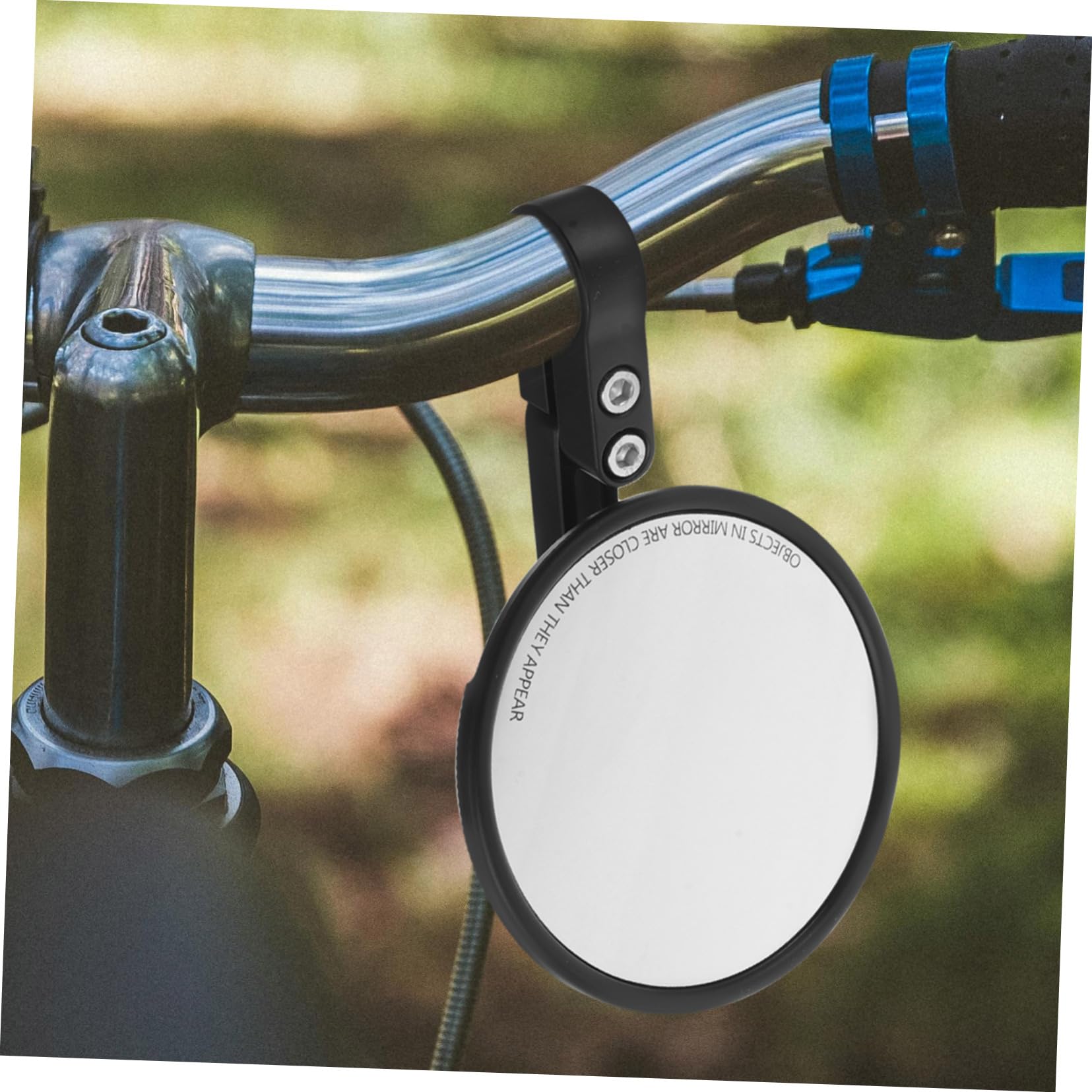 SUPVOX Rétroviseurs de Vélo Réglables en Plastique et Verre, Compatibles Guidon 22-24mm, Légers et Pivotants pour Vélo de Route et Vtt, Lot de 2 Pièces Noirs