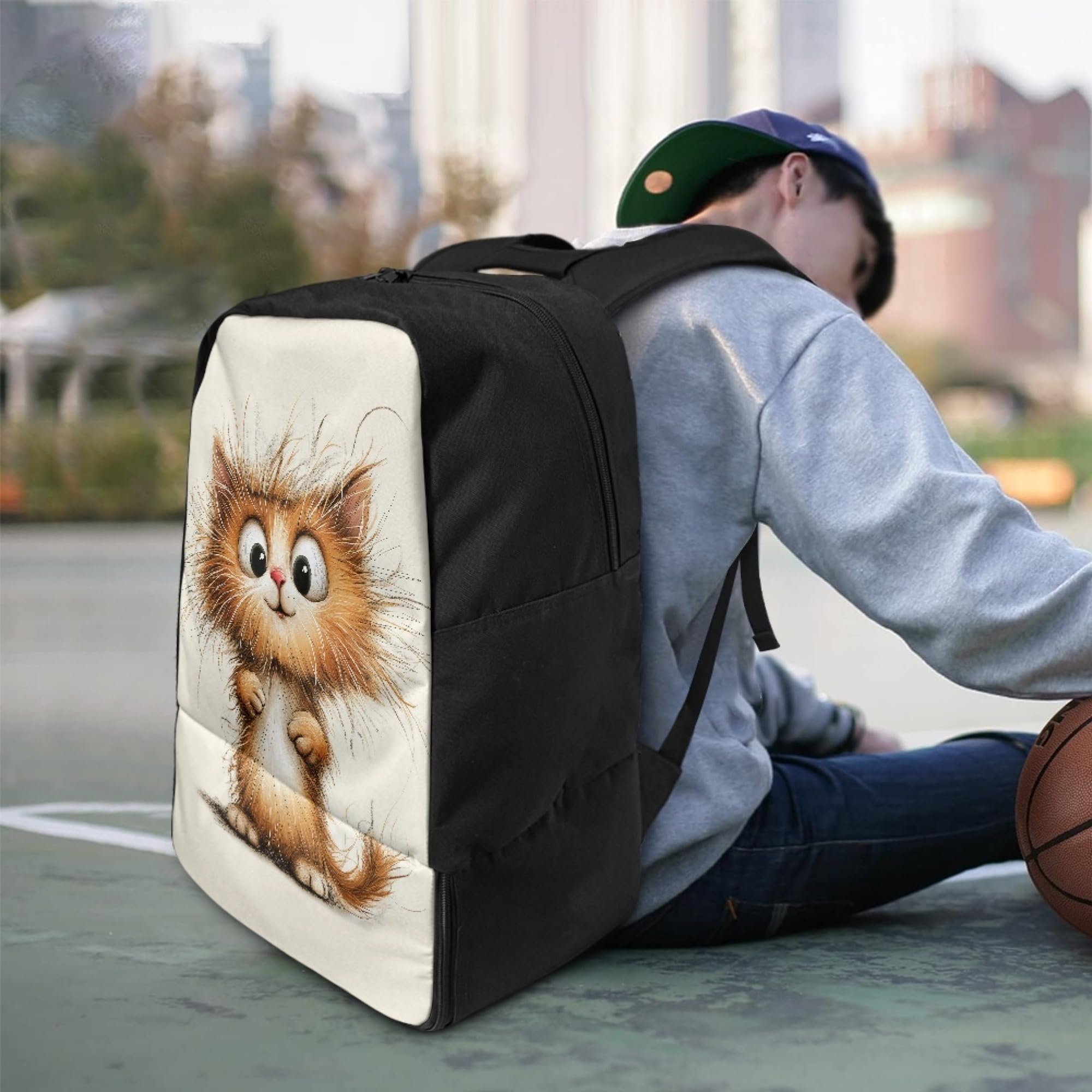 Dajingkj Sportowy plecak z kieszenią na buty i kieszenią na piłkę, dla mężczyzn i kobiet, wielofunkcyjny design, torba sportowa do koszykówki, piłki nożnej i siatkówki