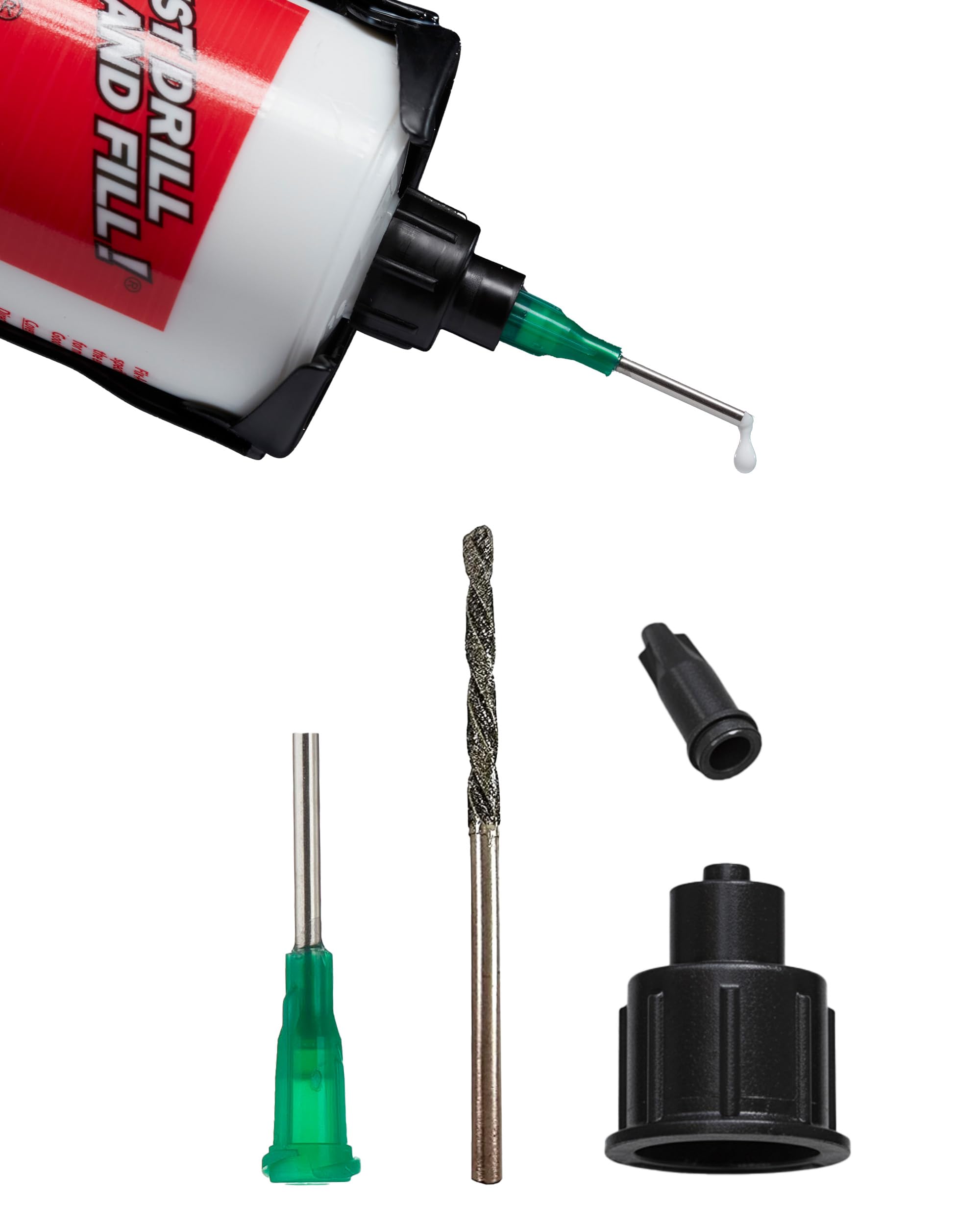 Precision Injector Kit – Laminate Floor Repair Kit with Steel Syringe – Floor Tile Adhesive Applicator – Reusable Wood Repair Kit for Narrow Grout Lines