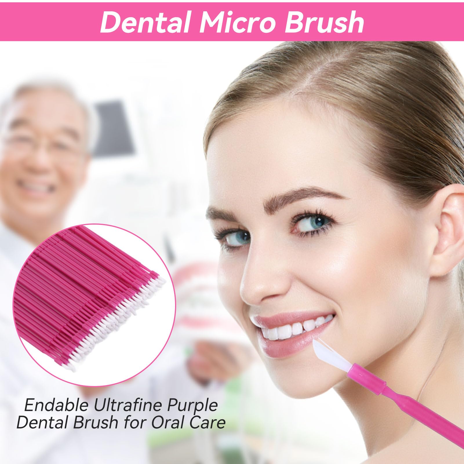 100 Stück Dental Micro Applicator Brush – Biegsam, Regular / Fine / Ultrafine