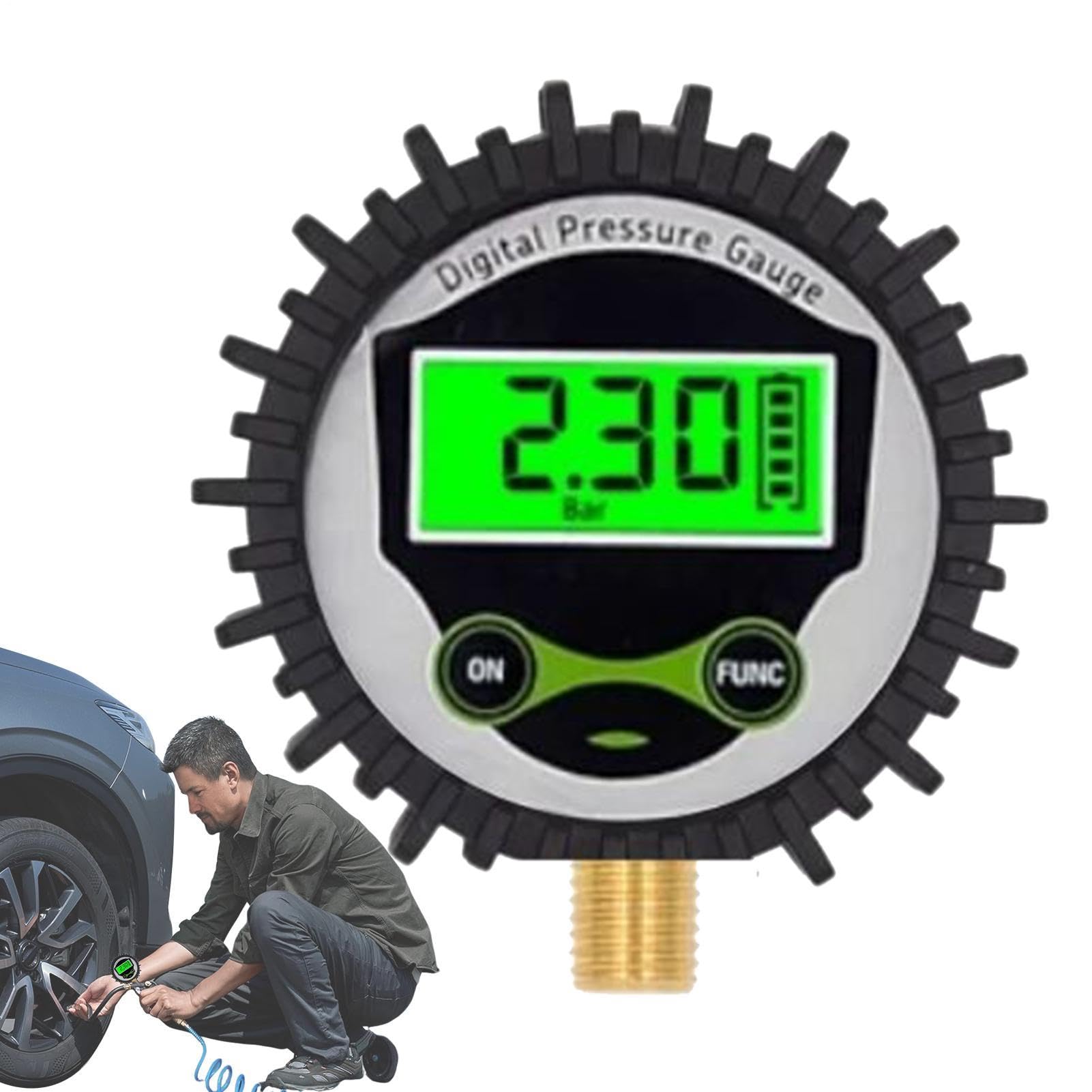 Manometri per pressione pneumatici,Manometro per pneumatici,Manometro digitale accurato per pneumatici per auto - Misuratore di pressione dei pneumatici Manometro della pressione dei pneumatici con al