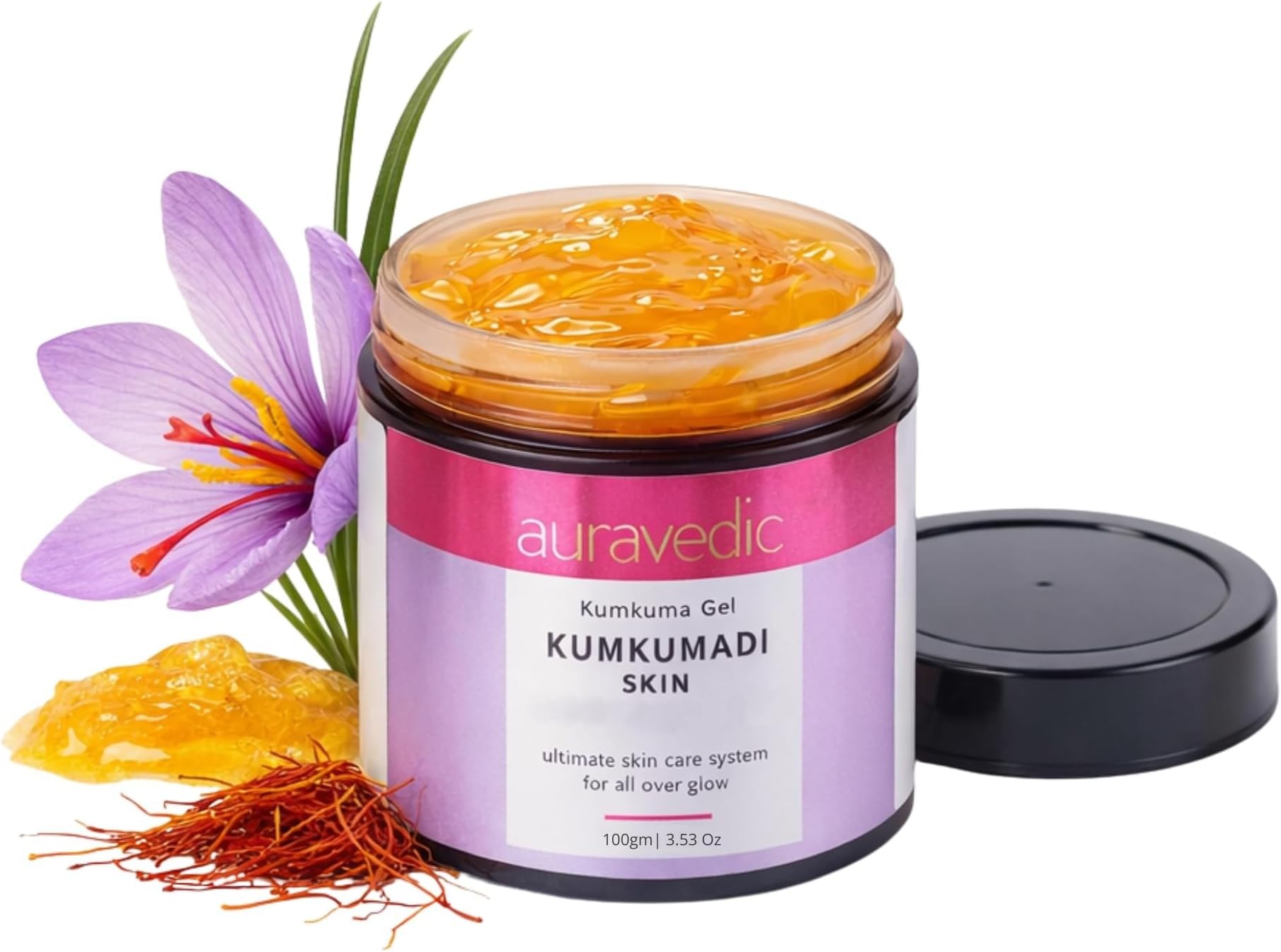 Kumkumadi Gel Facial Moisturizer With Kumkumadi Oil For Face For Glowing Skin Pigmentation Dark Spots Moisturiser 100g Skin Brightening Gel