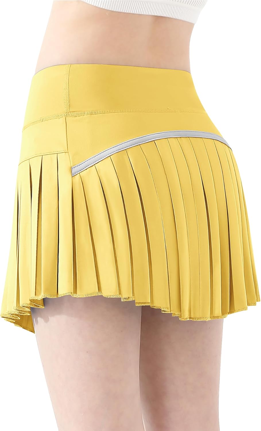 QooNoo Girls Skorts Tennis Skirts for Girls Pleated Athletic Skirt with Pockets Toddler High Waist Cheer Skirt Built-in Short