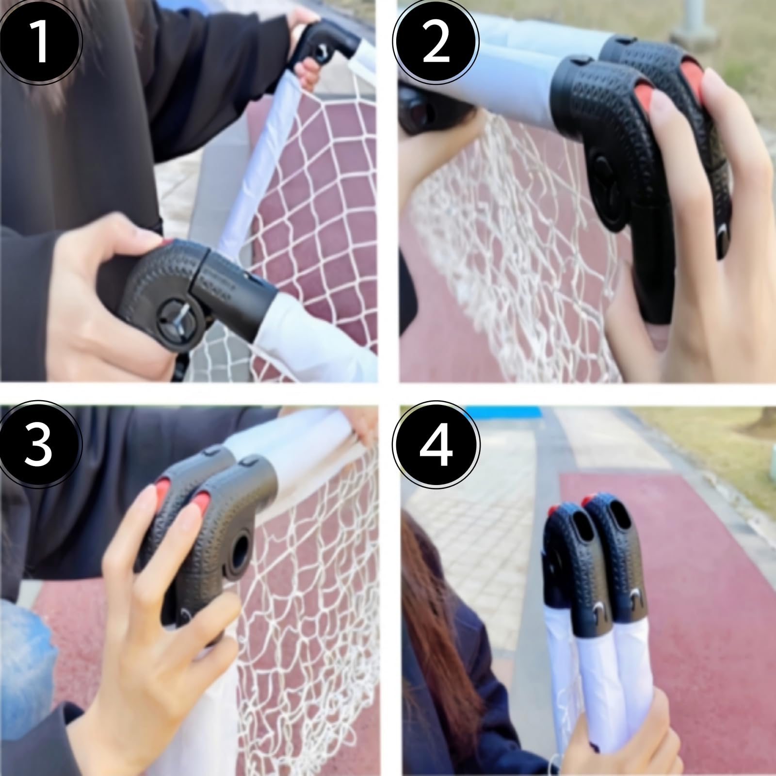 Set di porte da calcio per bambini, portatili, pieghevoli, per giardino, interni ed esterni, giocattolo da calcio, regalo per bambini (115 x 80 cm, set di porta bianca)
