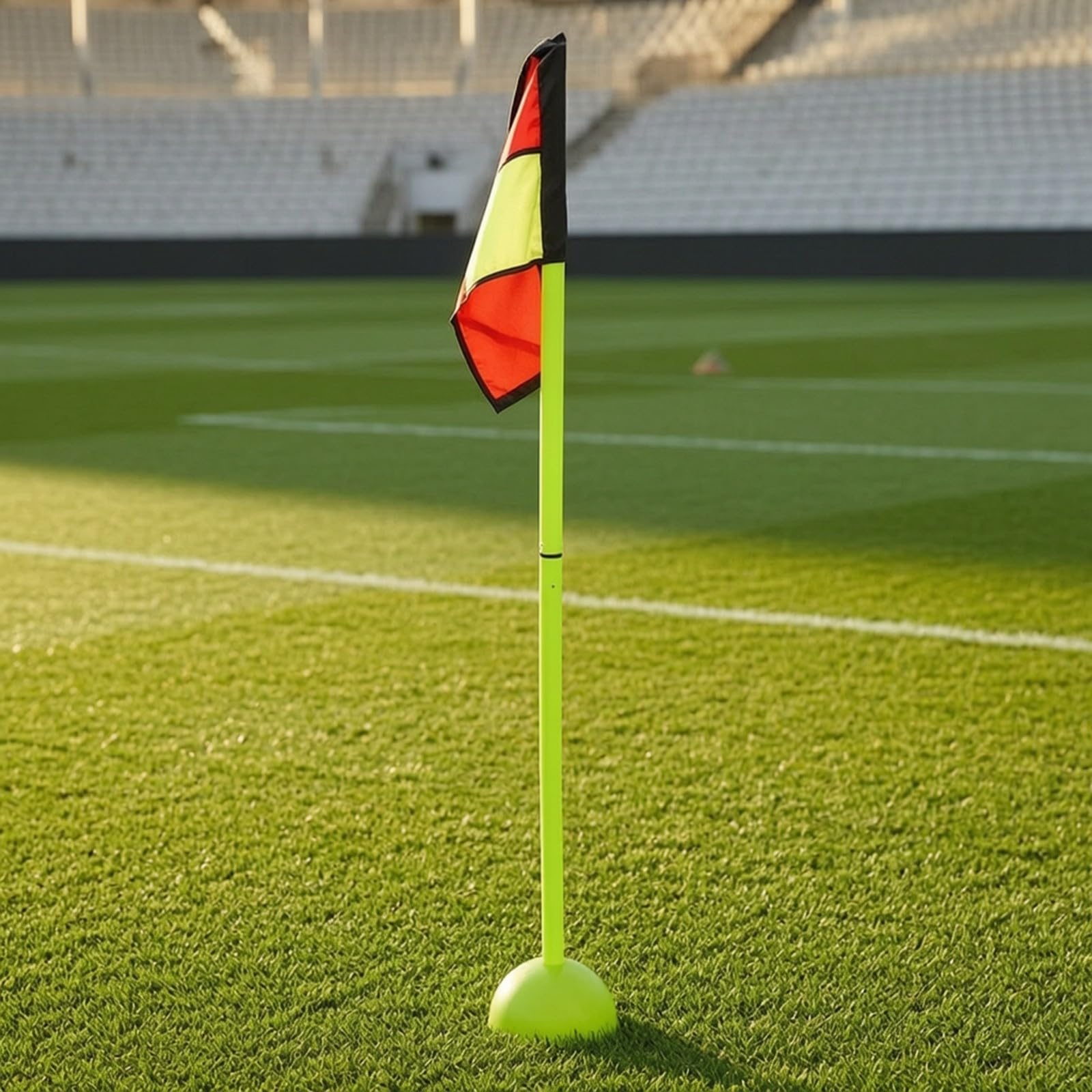 rockible Segnavia da namento in PVC con Bandierina Leggero Marcatore D'angolo Sportivo con Bandierina Riutilizzabile per, Campi All'aperto, Stile B