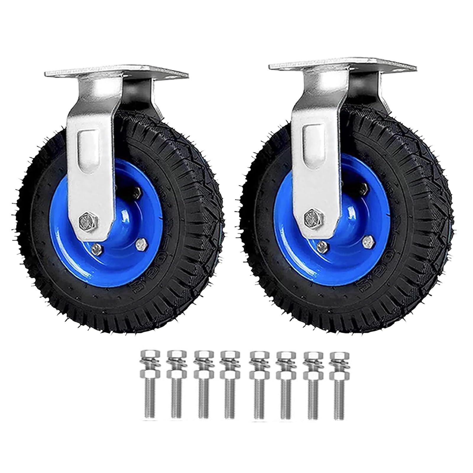 Roulettes de transport industrielles pour chariots pivotantes fixes 15cm 25cm