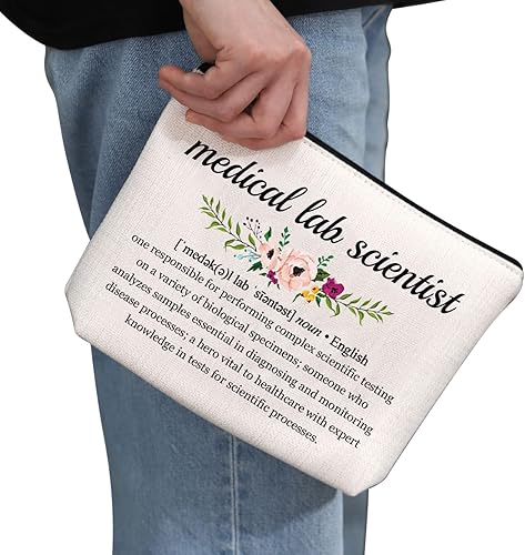 Miniatura 2 de G2TUP Medical Lab Scientist Gift Medical Lab Scientist Definition Makeup Bag Lab Tech Cosmetic Bag Lab Technician Gift Science Geek Zipper Travel