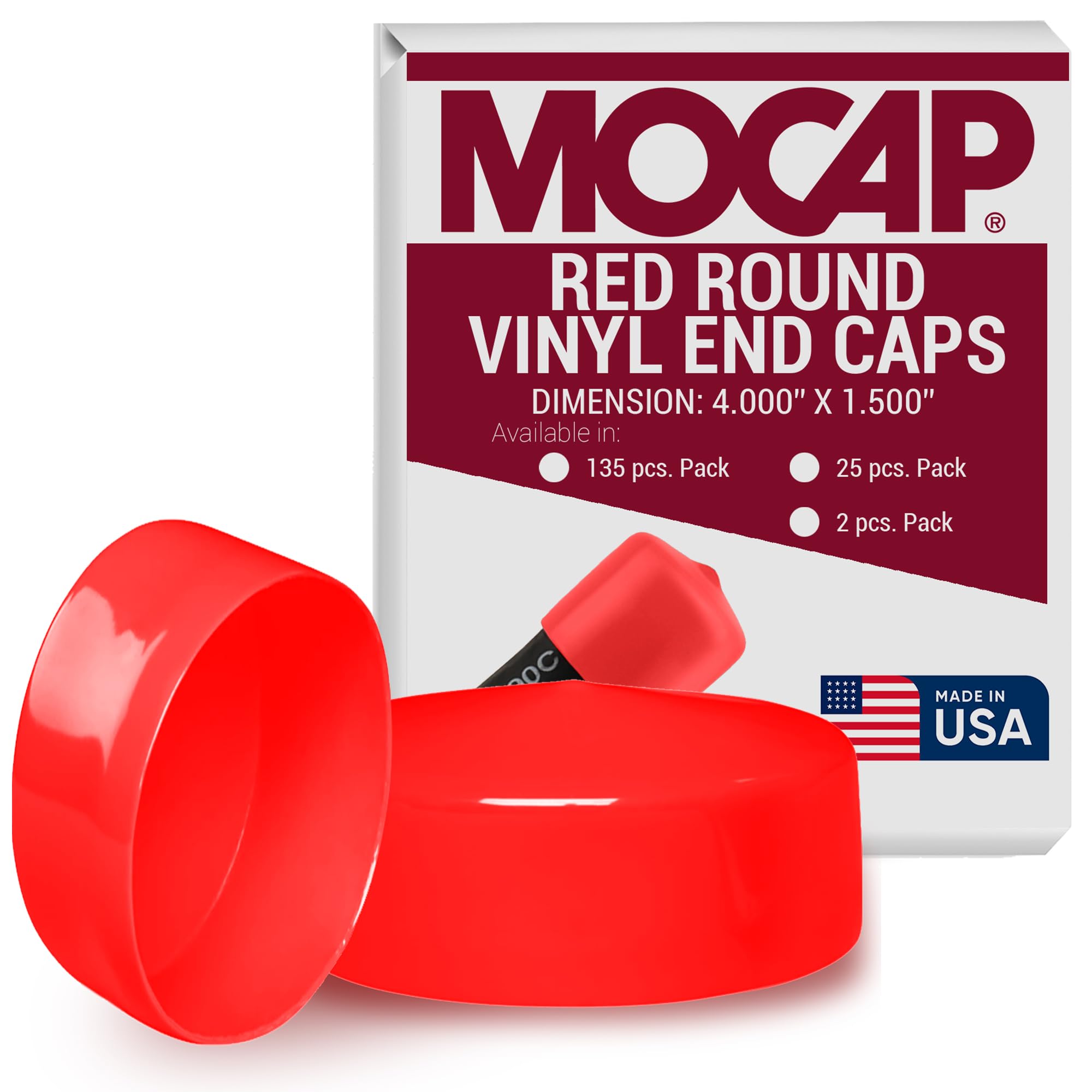 Round Vinyl Caps - 4.000