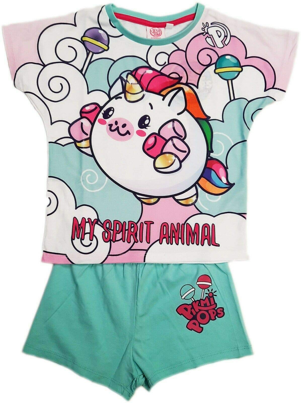 AykroydsGirls Pikmi Pops Shorts Pyjamas Kids Nightwear 3-10 Years