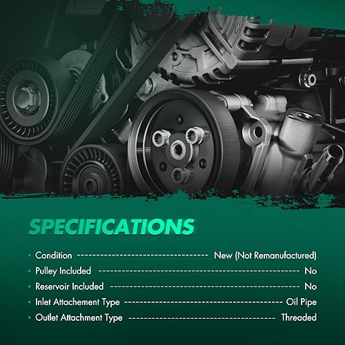 Miniatura 258 de SCITOO Bomba de dirección asistida compatible para 2005 para Saab 9-2X 2.0L, 2006 para Saab 9-2X 2.5L, 2004-2005 para Subaru Impreza 2.0L, 21-5396