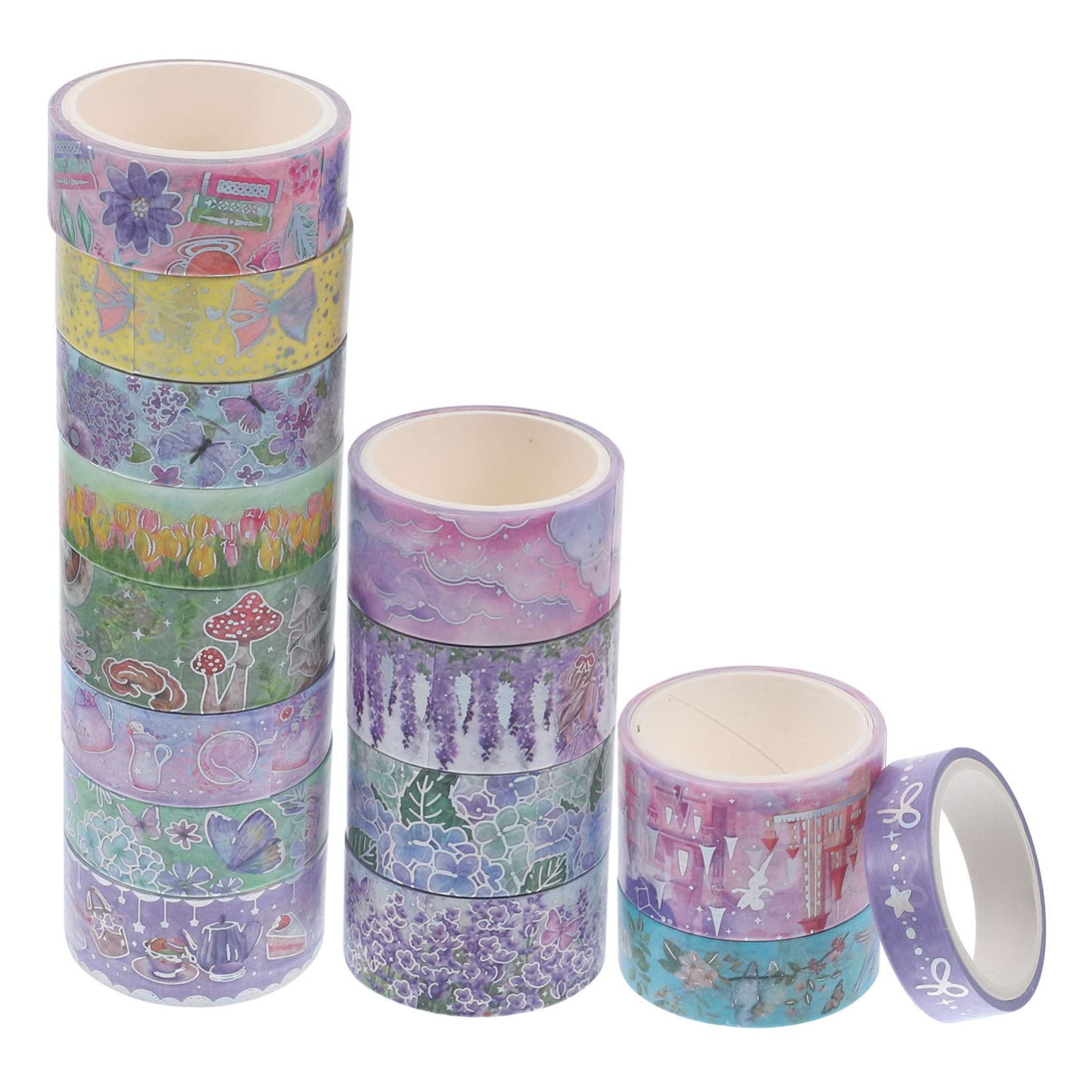 EXCEART 45rotoli Washi Tape Decorativi Adesivo Per Planner Scrapbook e Creativi Per Decorazioni e Regali