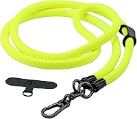 Vista 11 de Cordón cruzado para teléfono celular, correa de muñeca alrededor del cuello para la mayoría de teléfonos inteligentes, auriculares, llavero