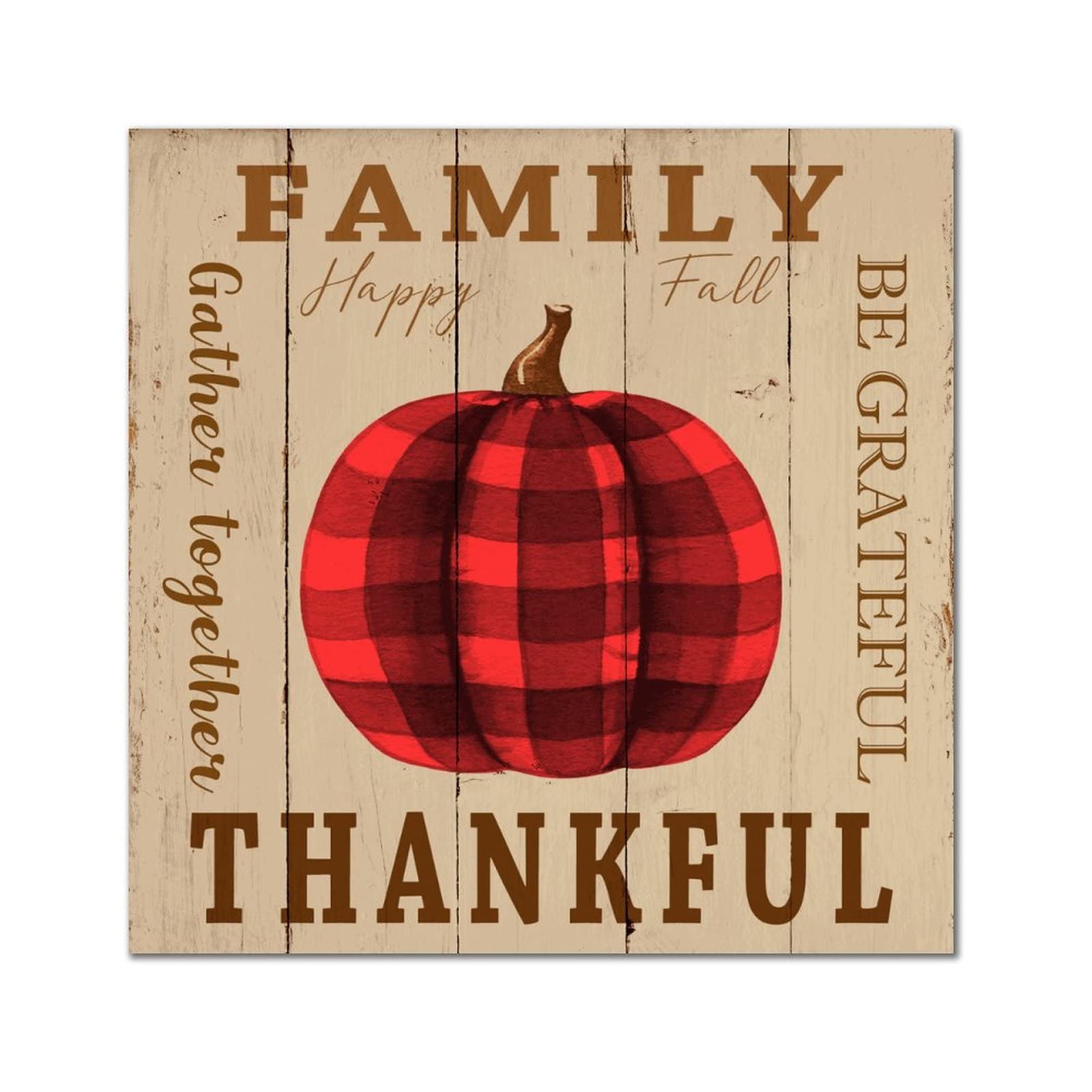 Panneau en bois Be Grateful pour une décoration de cuisine et buanderie chaleureuse