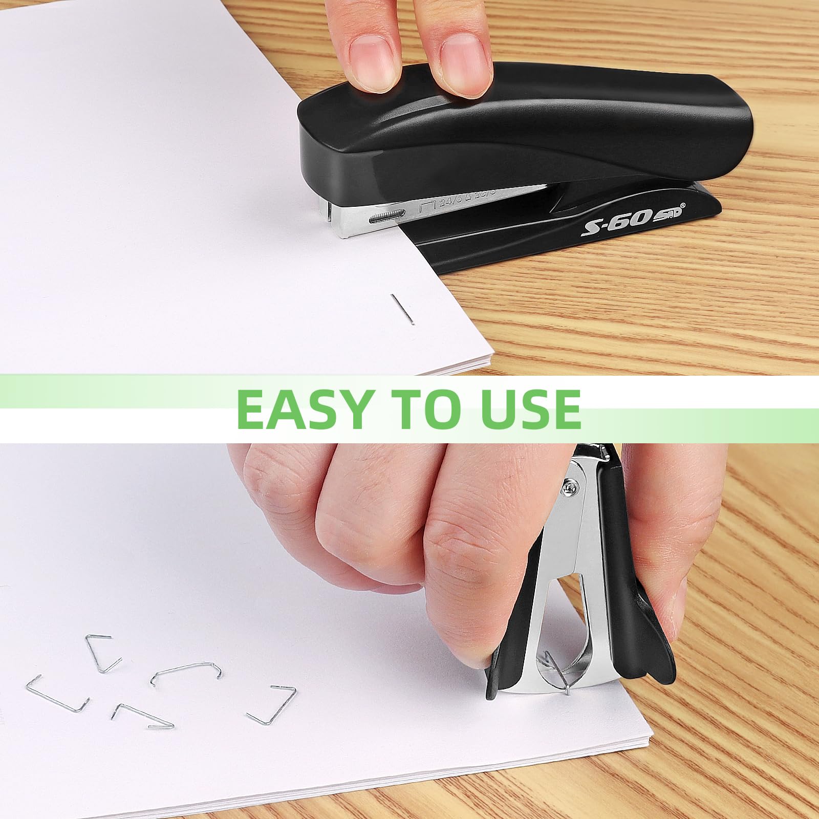 Vutyvve Office Supplies Kit, Desk Accessories Set, Products Include Scissors, Stapler, Staples, Staple Remover,Pen Holder - Image 3