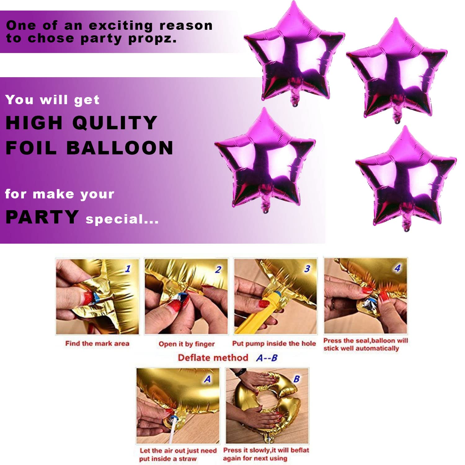 Party Propz Pink Birthday Decoration Items for Girls - 41 Pcs Combo With Balloons | For Wife 2