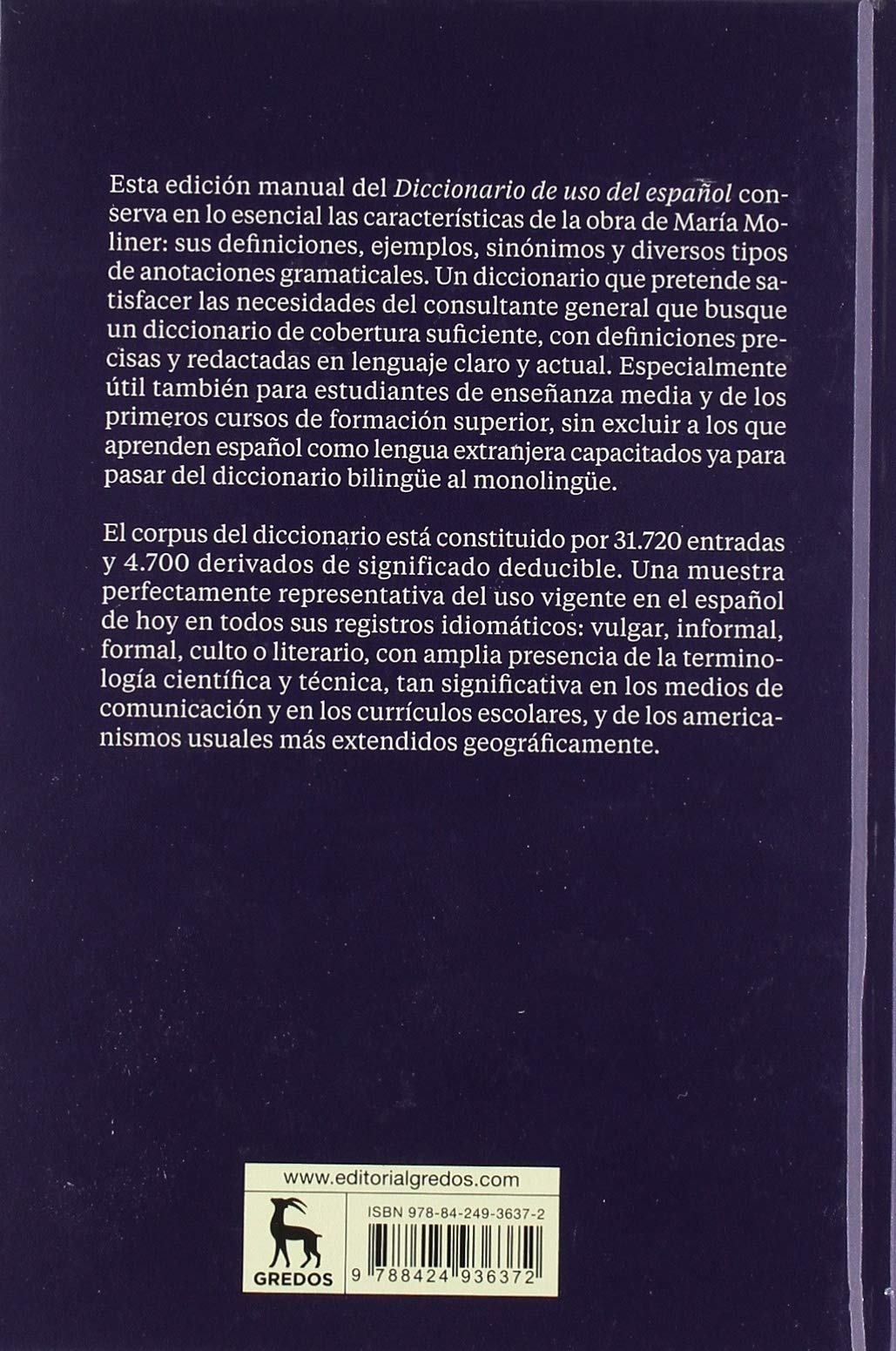 Diccionario de uso del español. Manual: Nueva edición
