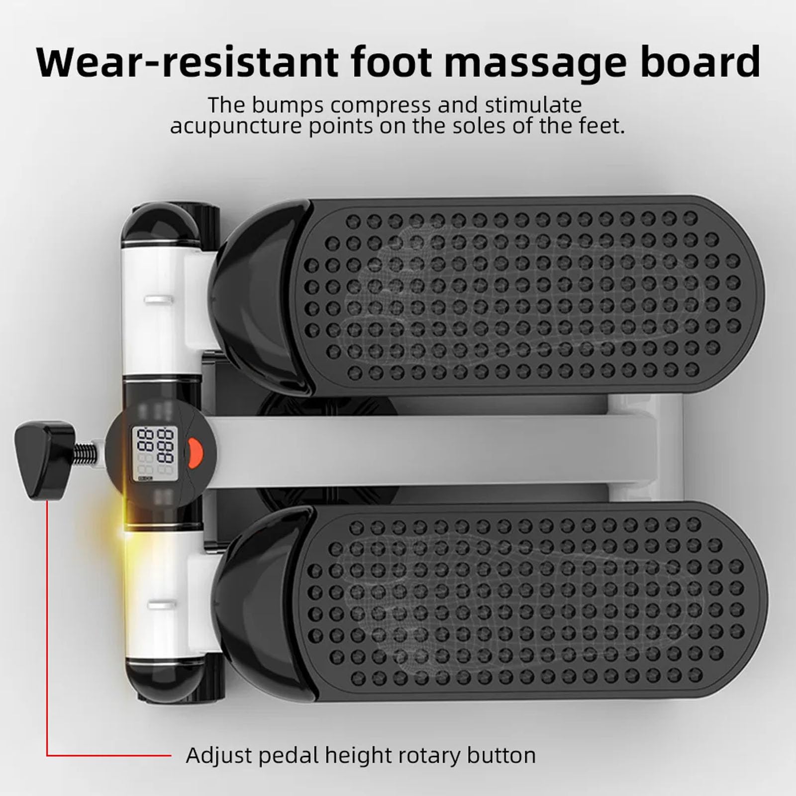 Mini Stepper A Scale, Stepper Portatile Per Fitness Cardiovascolare Con Capacità Di 150 Kg, Allenamento A Basso Impatto Per Gambe E Glutei, Palestra Domestica