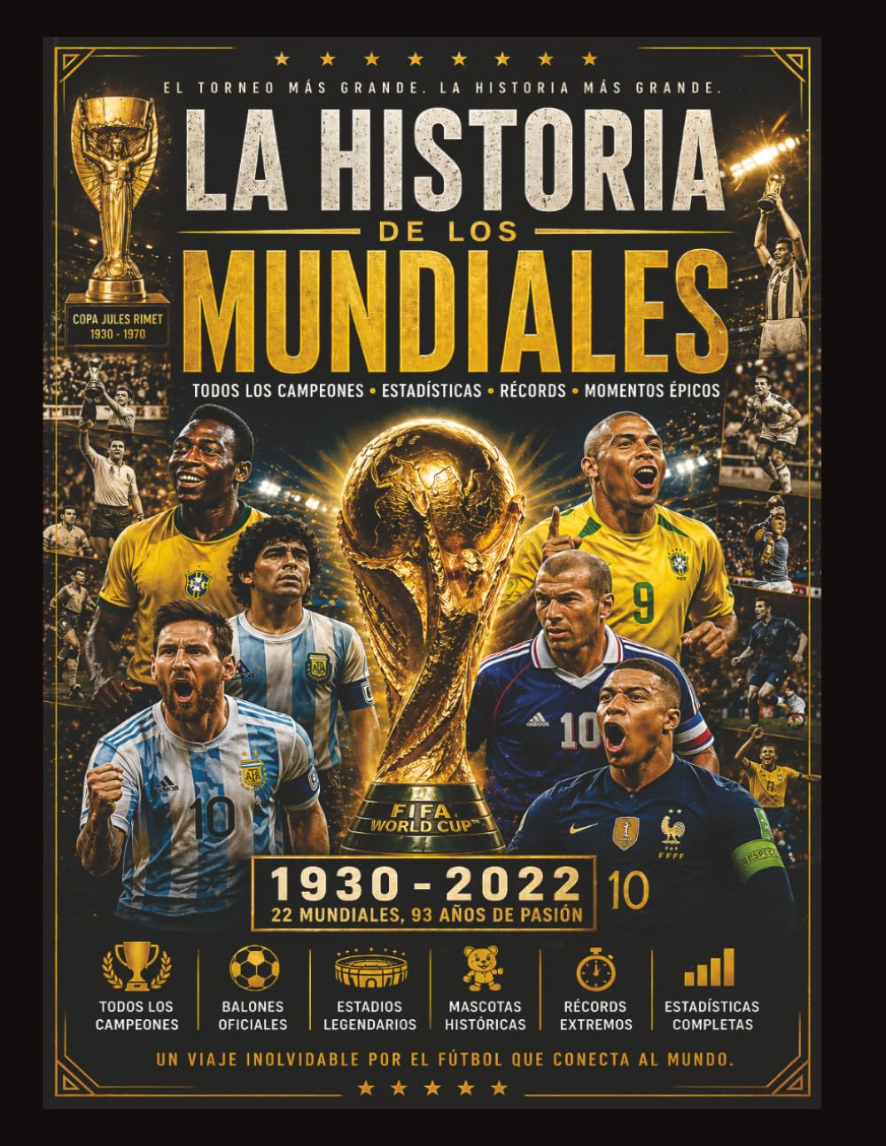 La Historia de los Mundiales: “Todos los campeones, estadísticas, récords y momentos épicos”