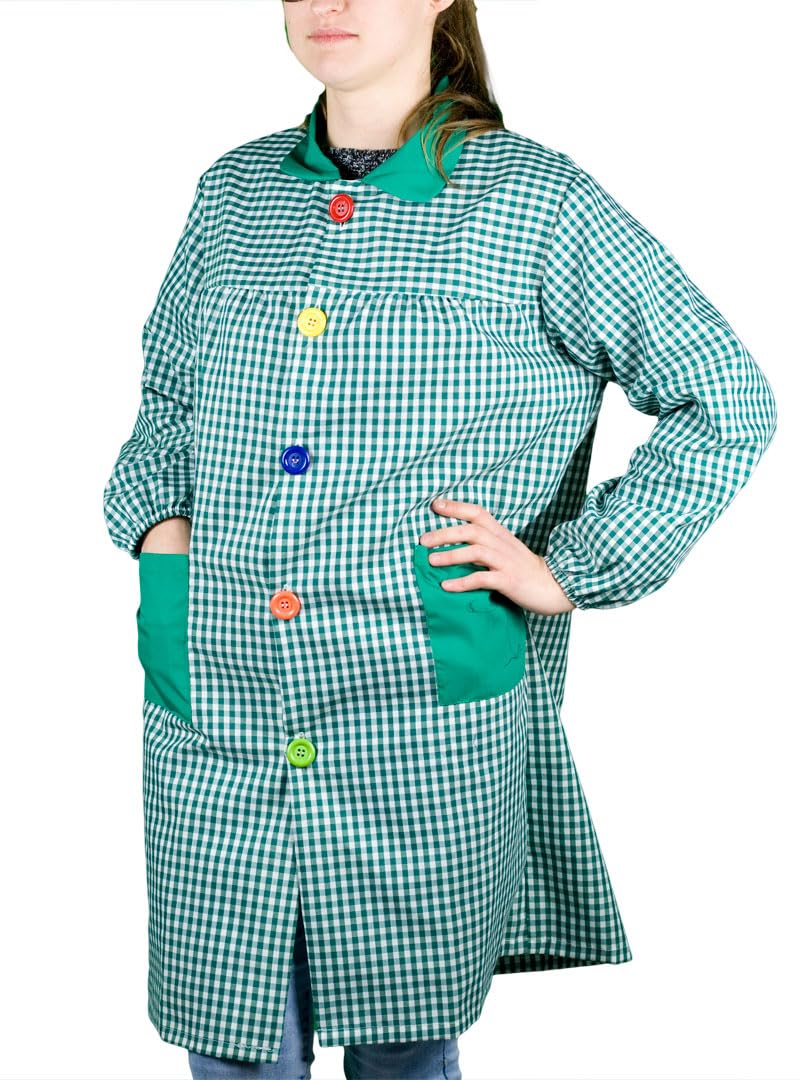 KLOTTZ BABI PROFESORA CUADROS BATA ESCOLAR UNISEX mujer