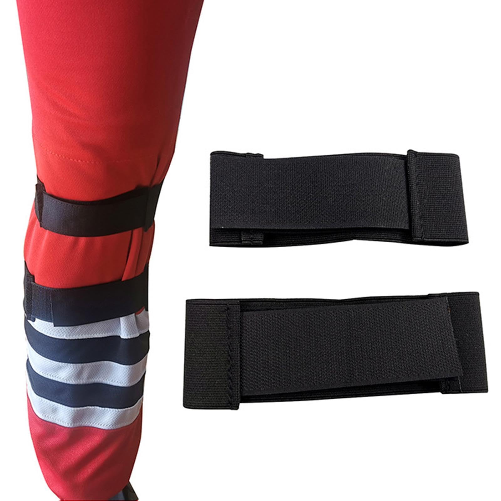 Sangle de jambe de hockey fixe pour chaussettes de football sur glace