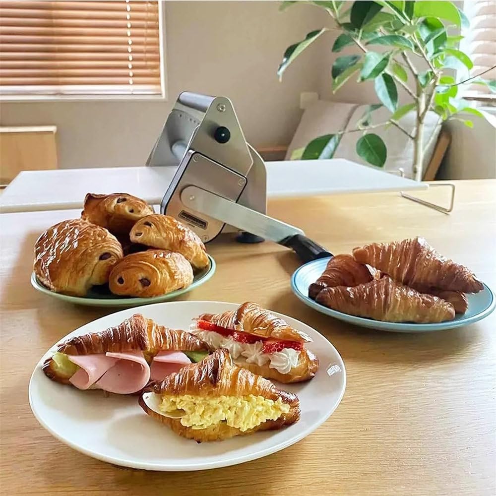 Mini składana maszyna do ciasta, ręcznie korbowana, ciśnieniowa foremka do ciasta, do pizzy, chleba, rogalików, tart i lasagne, przenośna do użytku domowego
