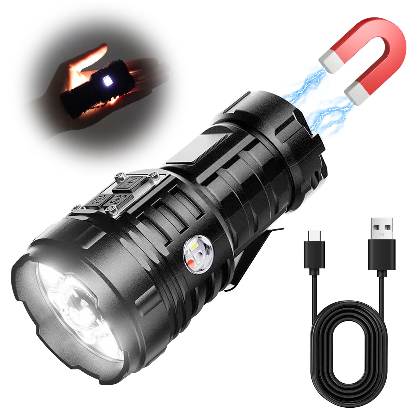 Amazon.co.jp: 懐中電灯【2025最新 TG*3030ライト搭載】ミニ懐中電灯