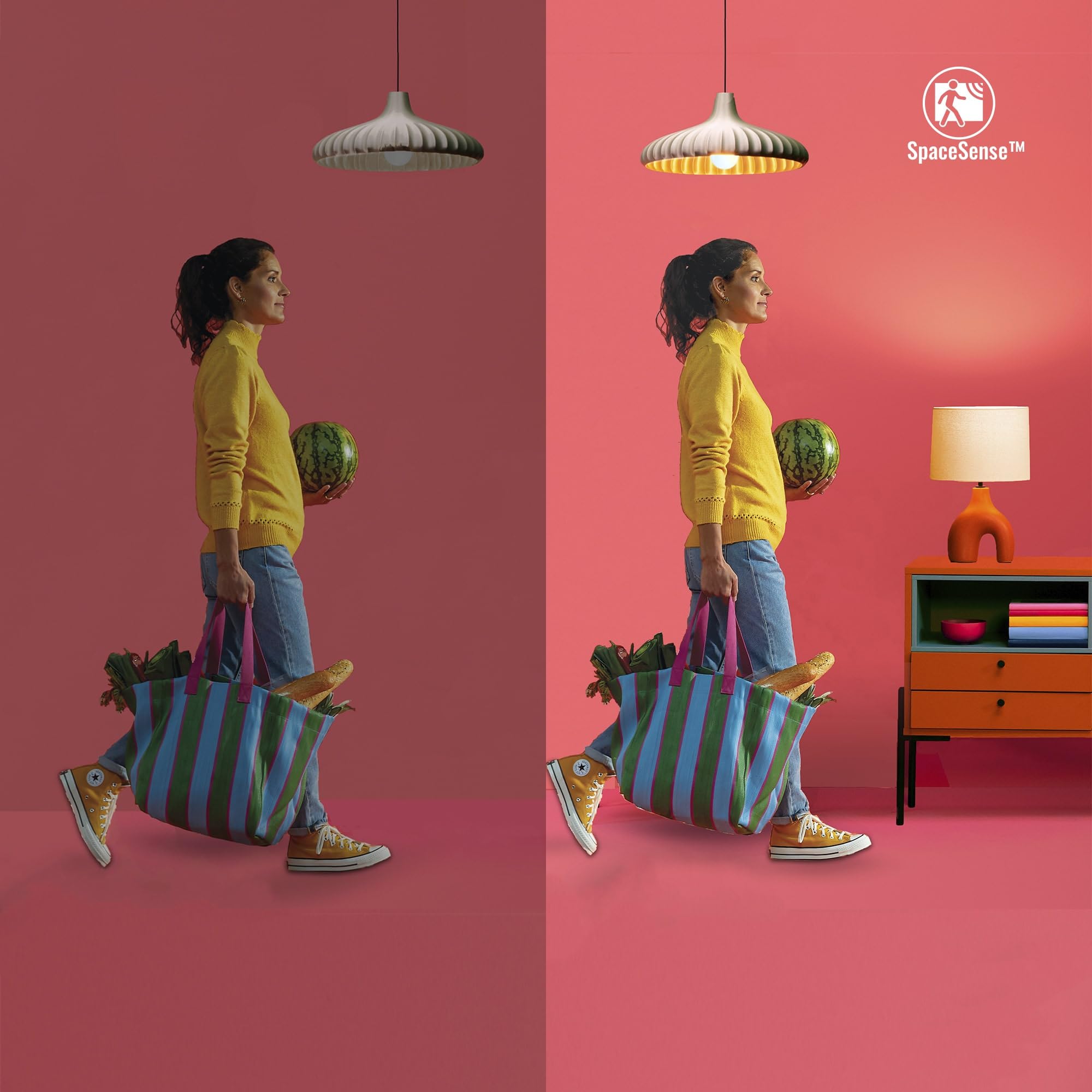 WiZ Luminaire Connecté True Portable, lampe portable Wi-Fi, couleur, fonctionne avec Alexa, Google Assistant et Apple HomeKit
