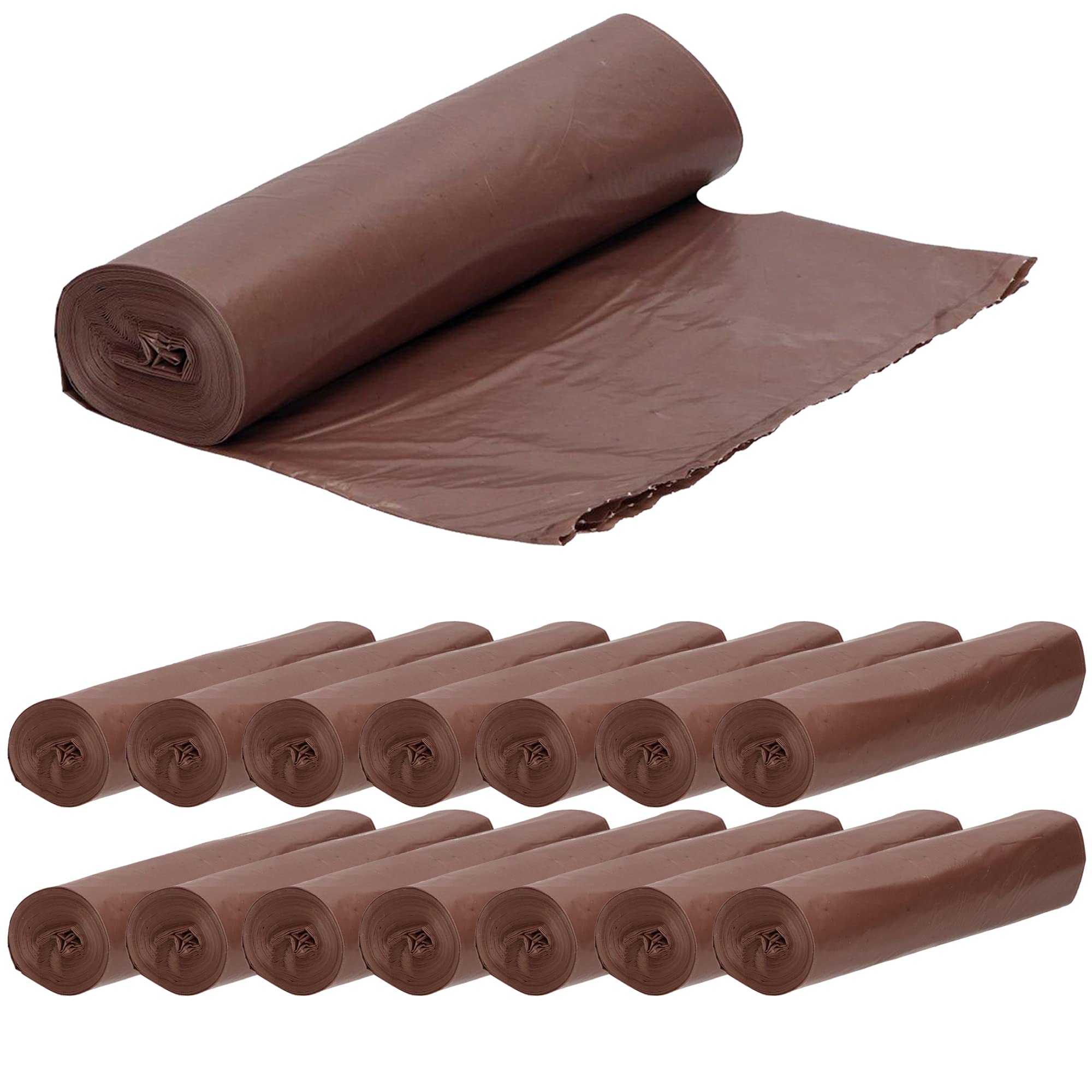 WellHome Organic 300 Bin Bags with Self-Seal 20L Capacity Each, Polyethylene, 45 x 55 cm / 20 Litres