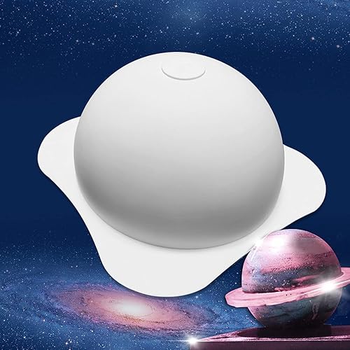 Miniatura 7 de Molde de silicona grande de planeta para pastel de fondant de chocolate + 2 bandejas de cubo de martillo de madera, moldes para hacer jabón, moldes