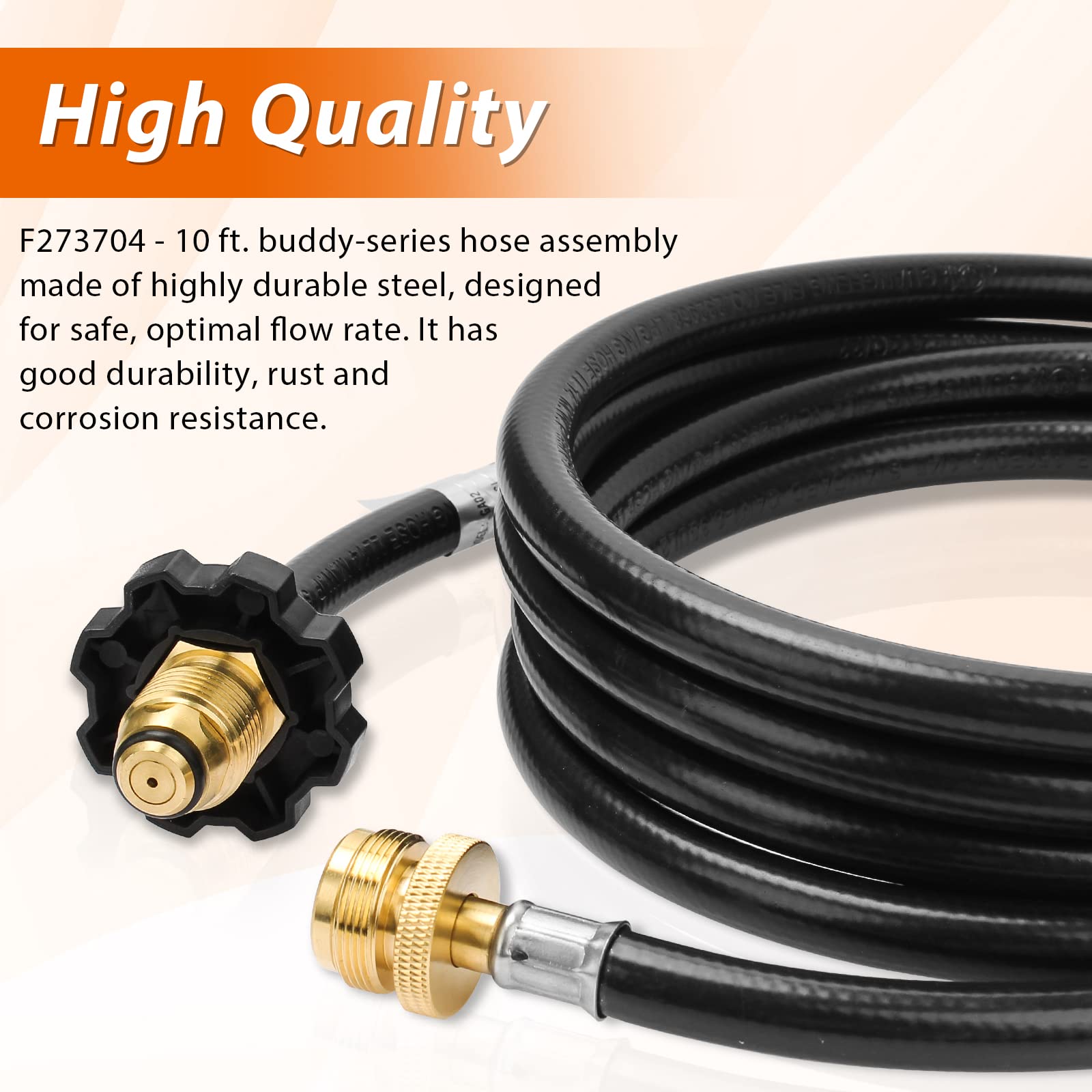 Amazon.com : Ximoon 10-ft 273704 Propane Hose Compatible with Mr. Heater  Big Buddy Series Hose Assembly for Many Indoor/Outdoor Portable Propane  Appliances : Patio, Lawn u0026 Garden