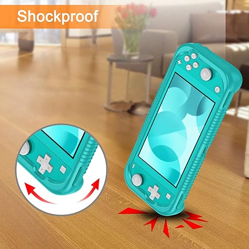 Miniatura 6 de Fintie Funda para Nintendo Switch Lite 2019 - Silicona suave a prueba de golpes Antideslizante Funda protectora con diseño de agarre ergonómico para