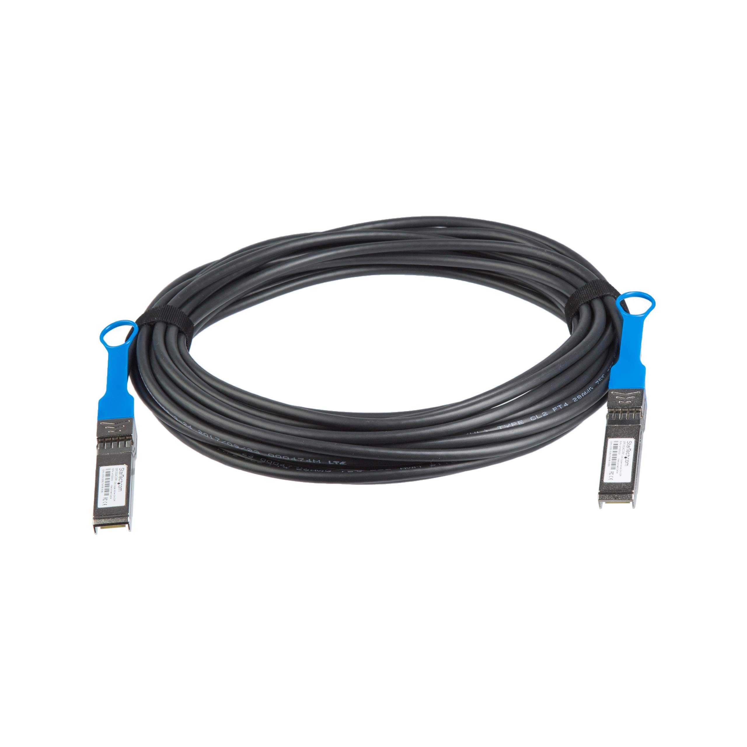 StarTech Câble DAC SFP+ 10m, Twinax actif, Conforme MSA (SFP10GAC10M) | Cordon SFP+ 10G, Cuivre économique, Faible consommation, Garantie à vie