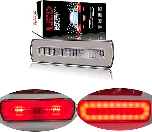 Vista 11 de 40 luces LED de advertencia de freno de coche, luz indicadora de seguridad para camión, remolque, coche, luz de circulación nocturna diurna, 9-80V
