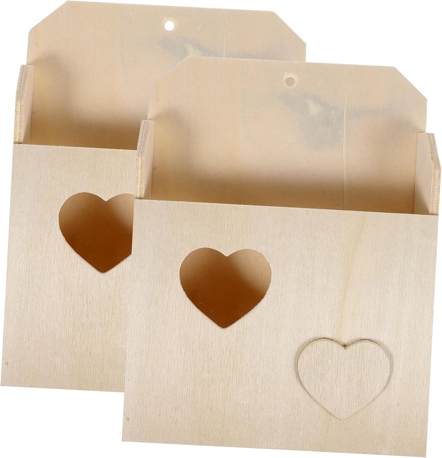 Lurrose Pcs Blank Envelope Storage Girl's DIY Organizing Box Wooden Stationery Safe Material Boys and Girls Educational Toy Style