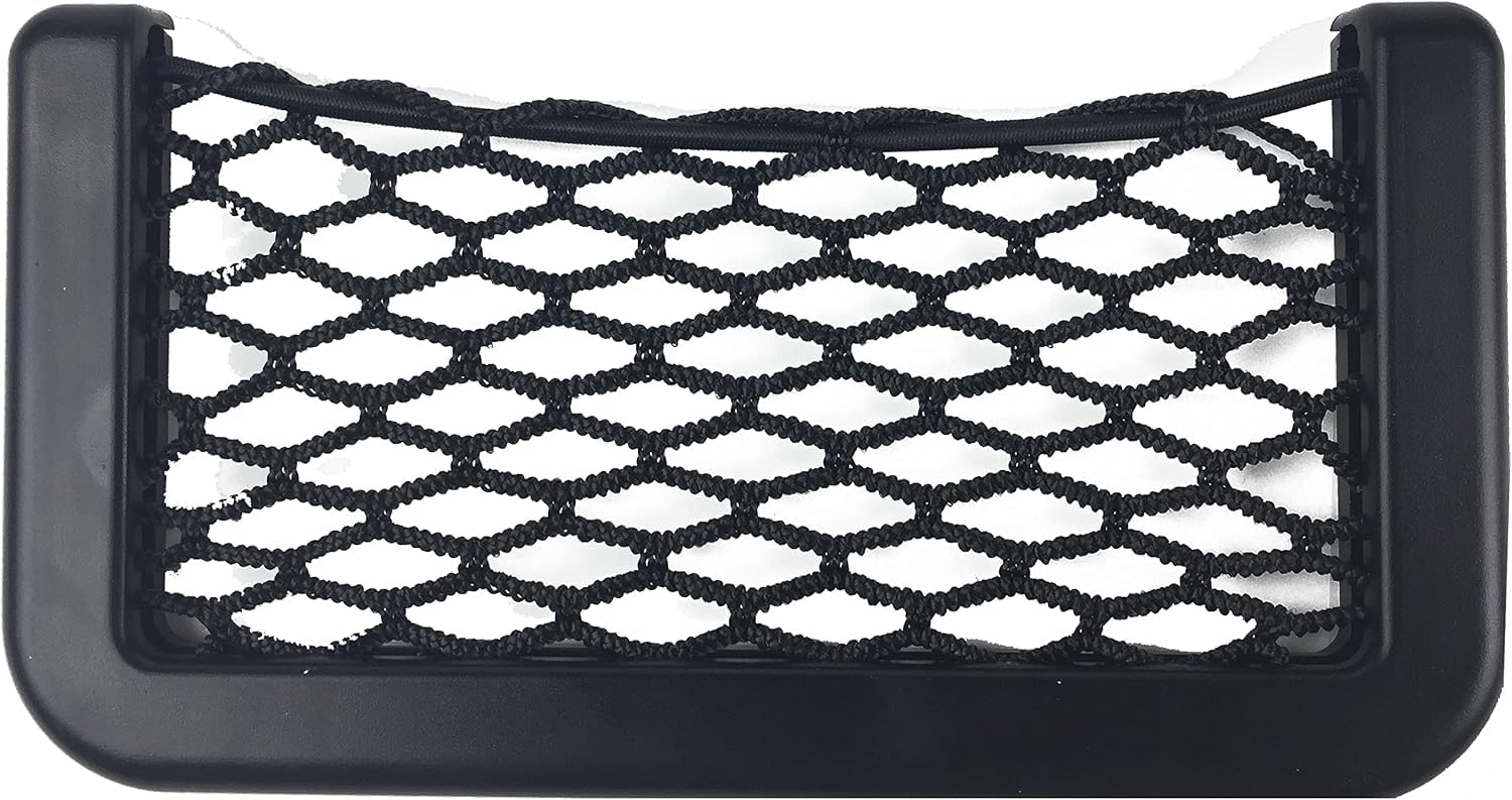 YYUGUIBEG 2 Pcs Framed Stretch Mesh Net Pocket Car Storage Net Bags for Hyun dai I10 I20 I30 I40 IX20 IX35, 14x8cm Elastic Mesh Accessories for Storing Phone Water Bottle