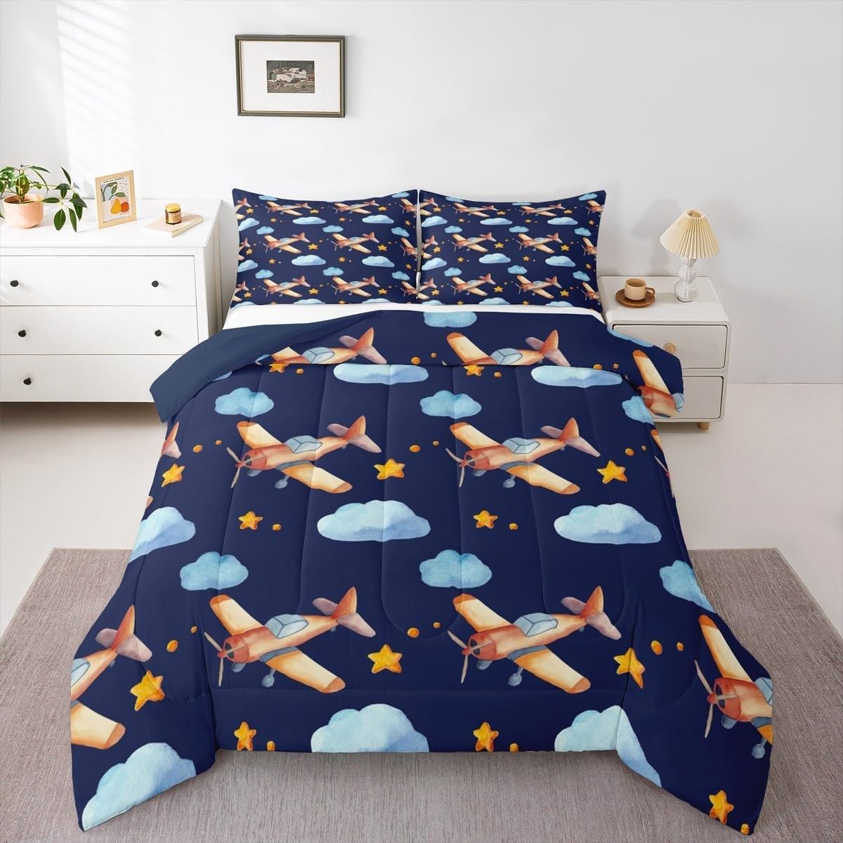 Couette 240x260 chaude sans housse lavable 2 personnes avec taies