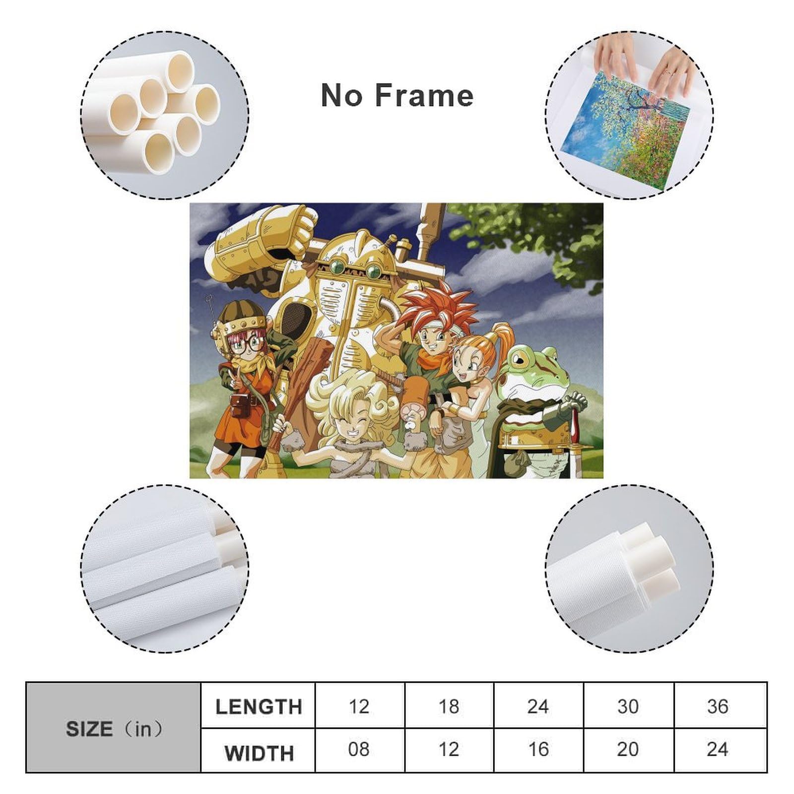 Amazon.co.jp: クロノ・トリガー アートパネル ポスター キャンバス