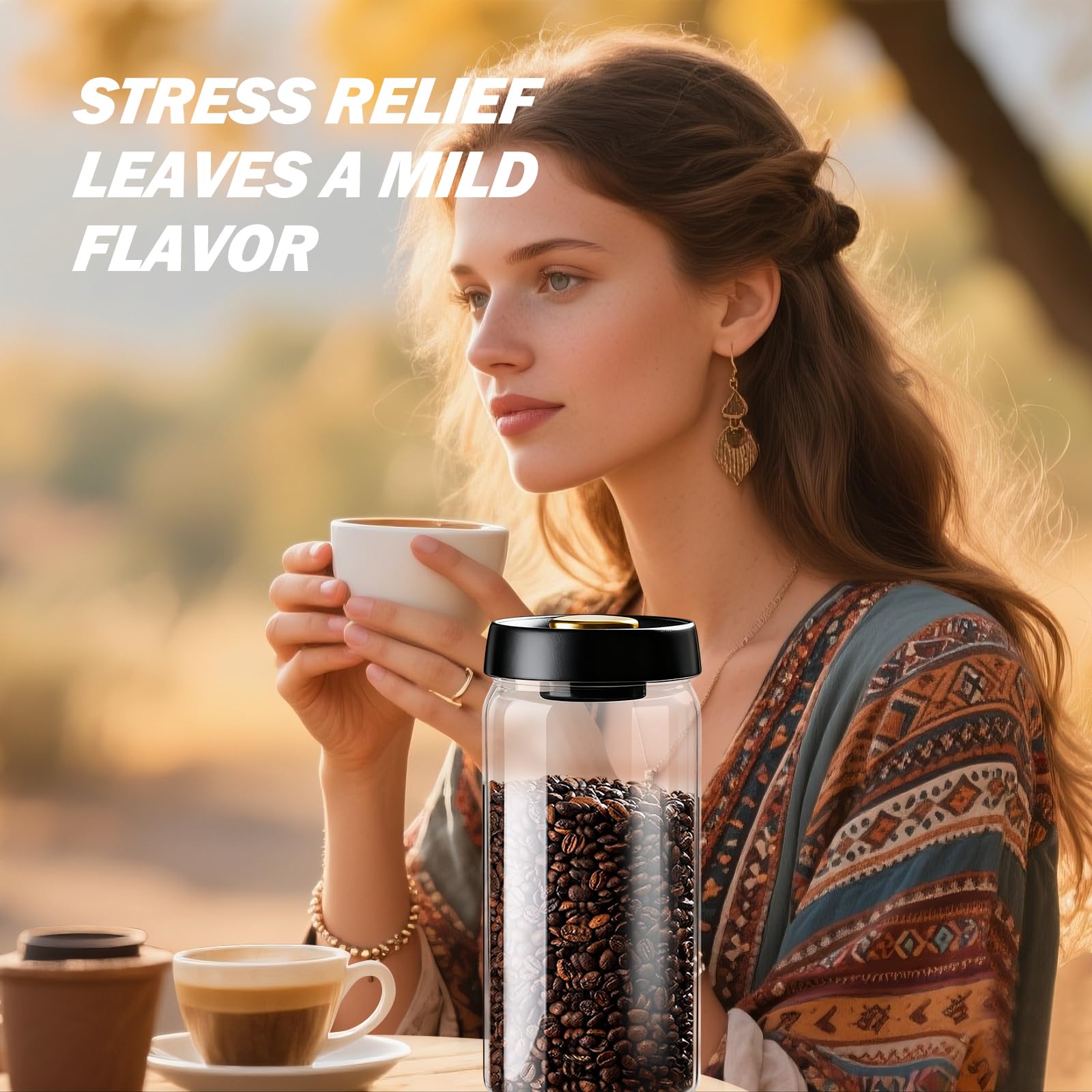 Kaffeedose Luftdicht, Kaffeebehälter 1800ml Bohnen Kaffeedose Luftdicht 1kg Bohnen Mit Messlöffel Aufbewahrungsdose Für Familie, Büro, Cafékaffeebohnen, Pulver, Tee, Nüsse