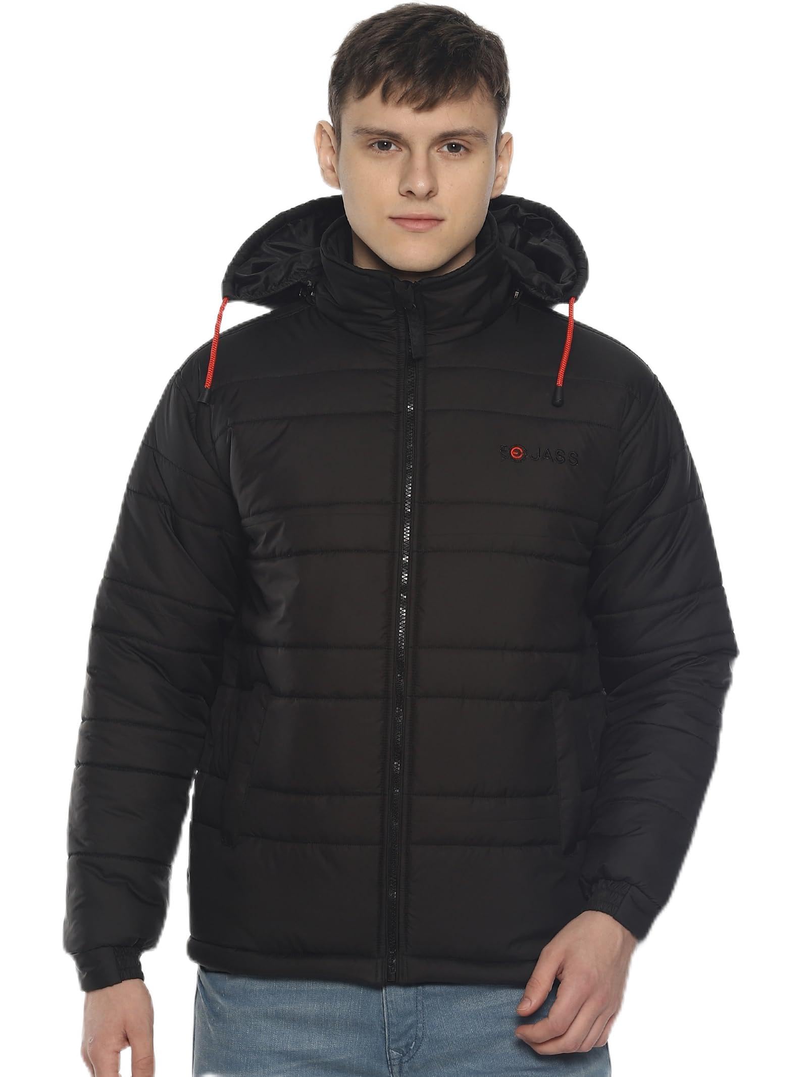 Men's Polyester Standard Length Bomber Jacket(VROBJF)-image-11