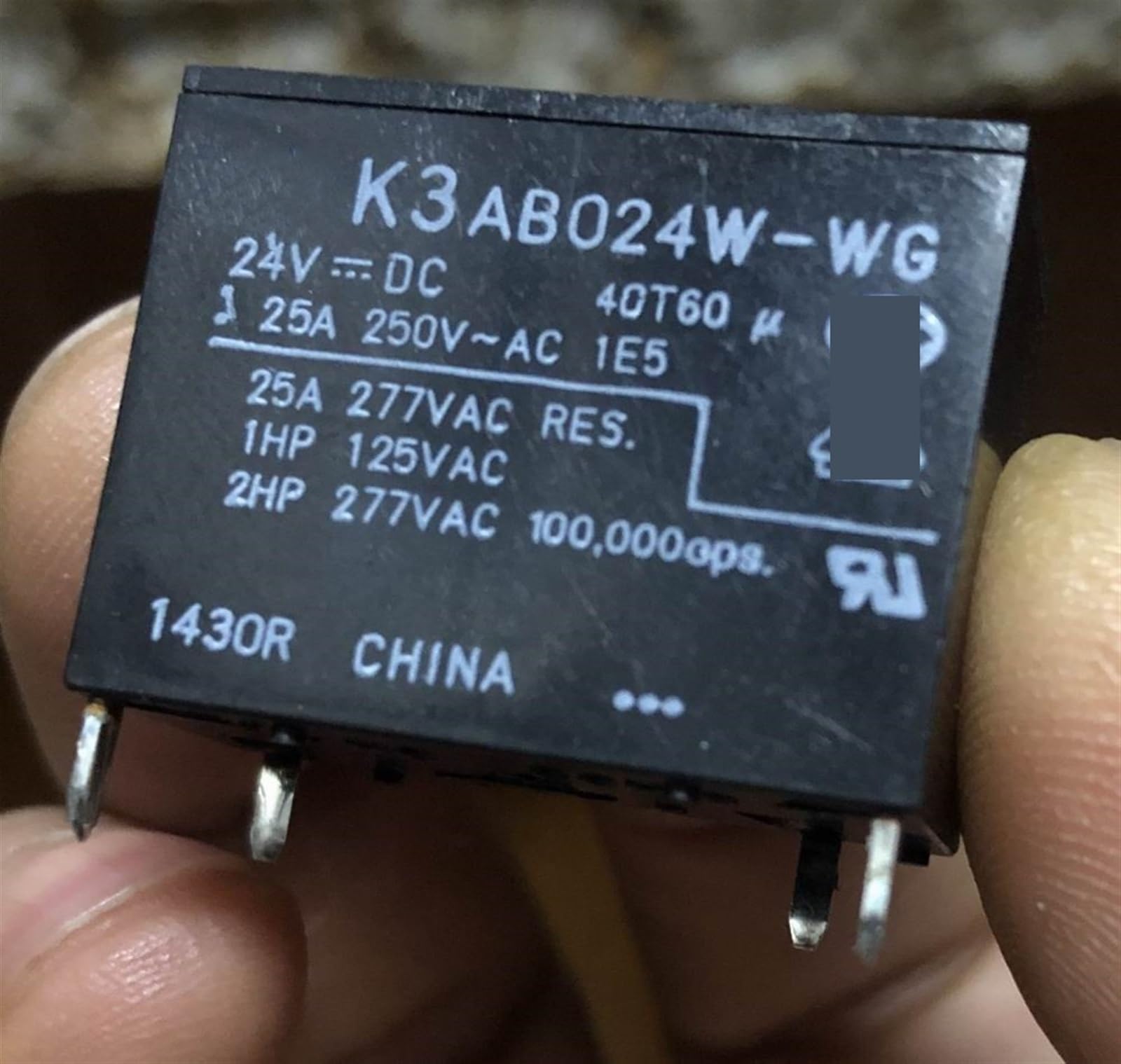 Relé MOBYAT FTR PCFN-24V-25A con 4 pines para conmutación estable 3