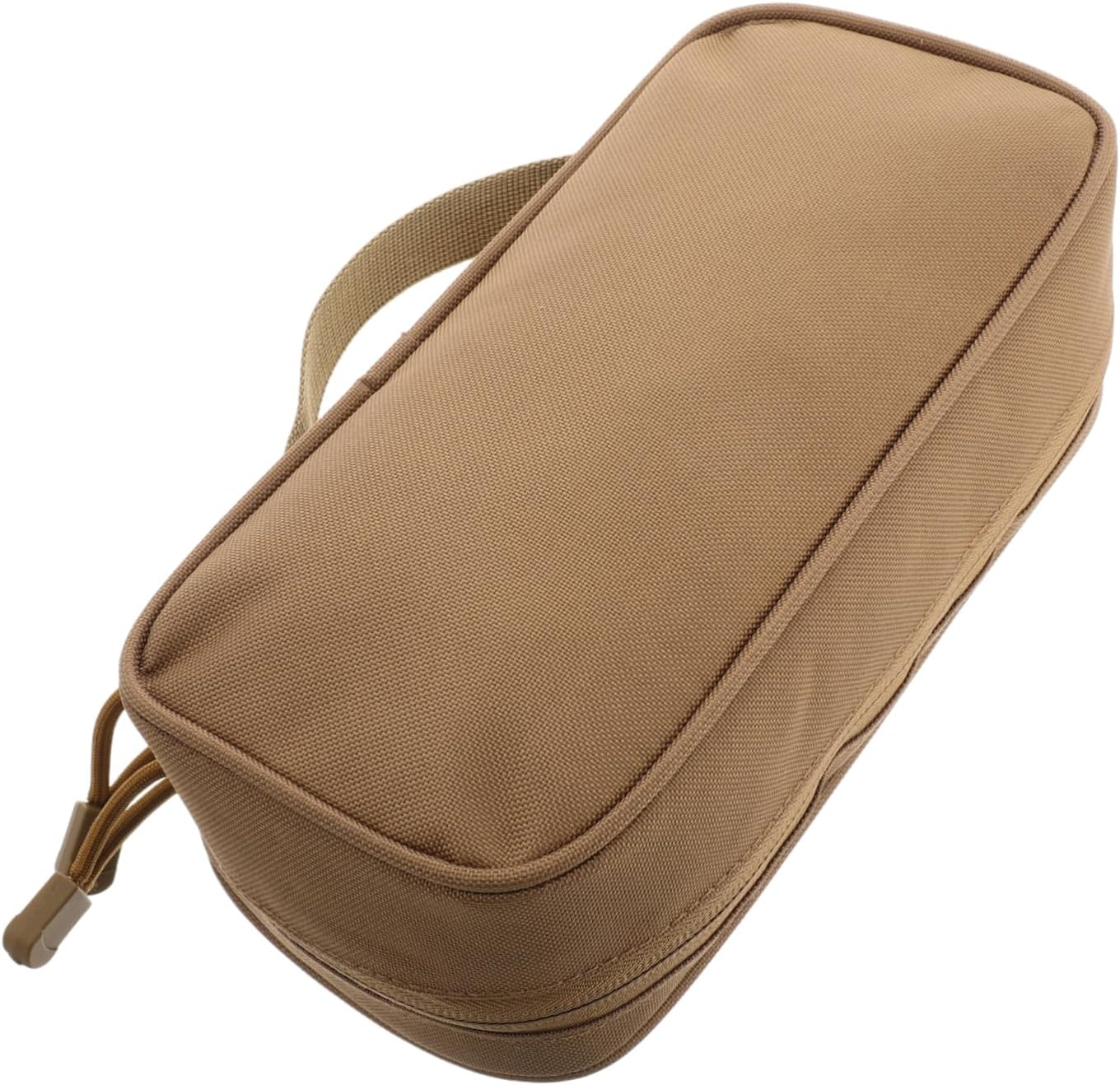 Portable Emergency Tool Storage Pouch Durable Oxford Cloth Bag for Outdoor Travel Camping and Hiking Reusable Multi-functional Organizer with Practical Design Khaki