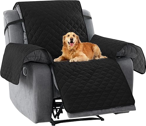 Miniatura 23 de PrinceDeco Funda de sofá reversible lavable para sofá de 2 plazas, protector de muebles con correas elásticas para mascotas, niños, perros y gatos