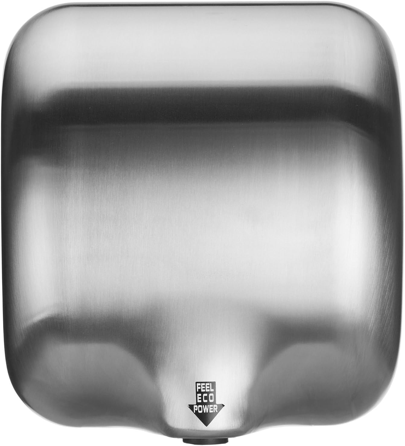 Tek Motion Electric Automatic Hand Dryer Commercial for Bathroom, 110V 1800W, Matt Silver