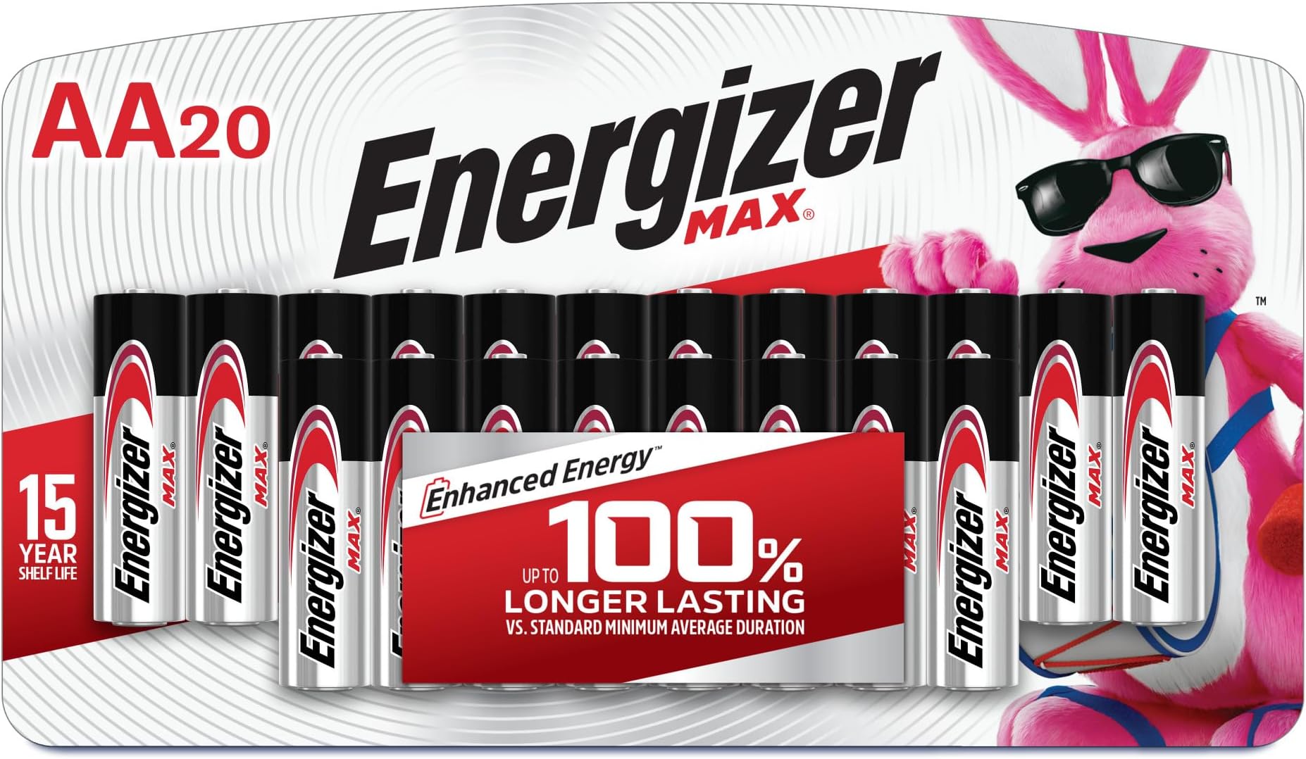 - Energizer MAX AA Batteries (20 Pack), Double A Alkaline Batteries